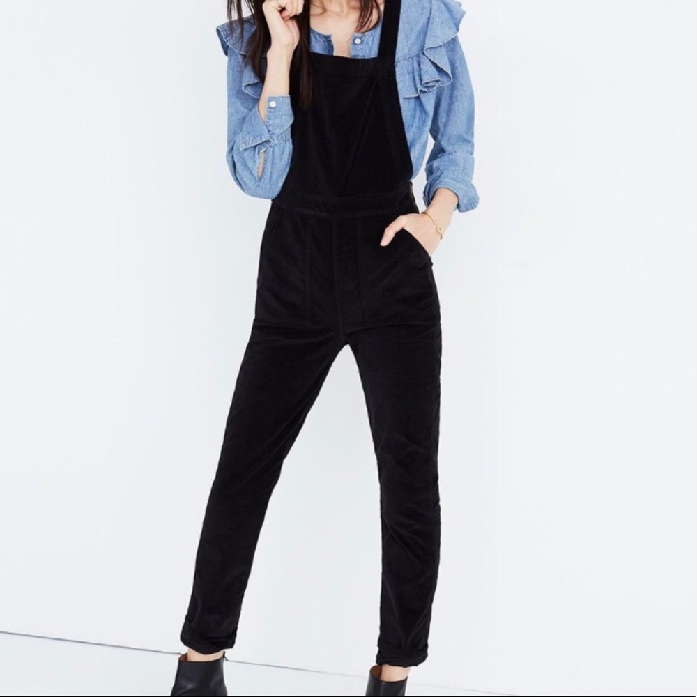 Madewell Velvet Overalls